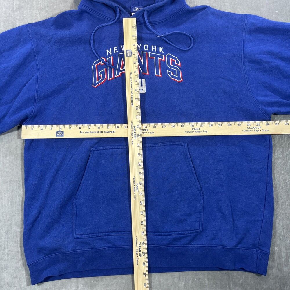 New York Giants Reebok Men’s XL Blue NFL Embroidered Sweatshirt Hoodie - Picture 4 of 5